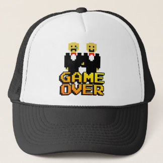 Gorra De Camionero "Juego sobre" la boda (gay, de 8 bits)