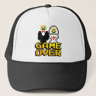 Gorra De Camionero Juego sobre matrimonio (8 bits)
