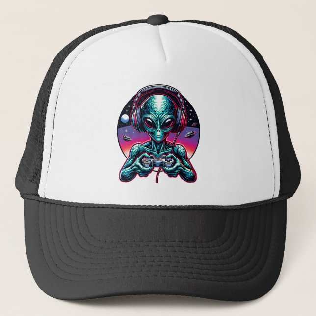 Gorra De Camionero Juegos Alienados Ser Extraterrestres (Anverso)