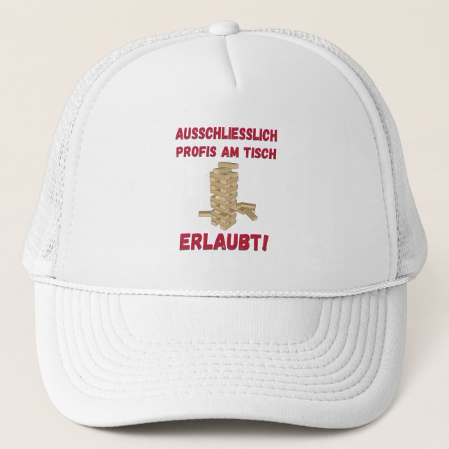 Gorra De Camionero Juegos De Mesa Exclusivamente Profesionales En La  (Anverso)