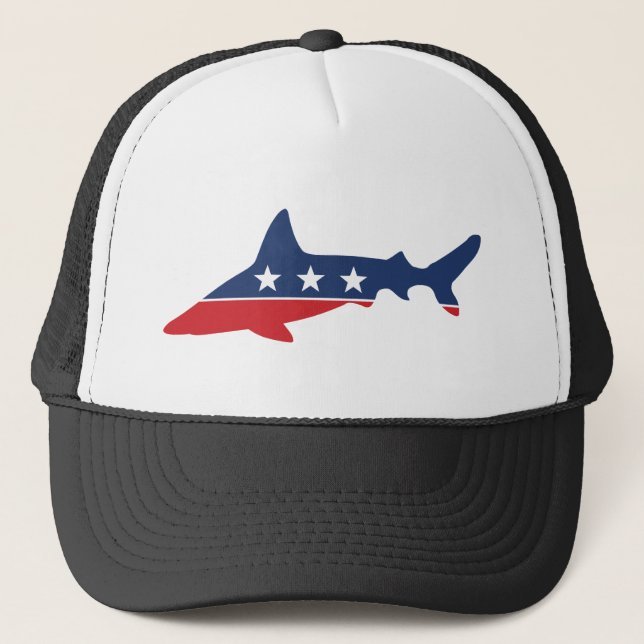 Gorra De Camionero Juerguista - tiburón (Anverso)