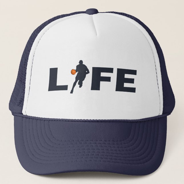 Gorra De Camionero jugador de baloncesto con jugador de baloncesto co (Anverso)