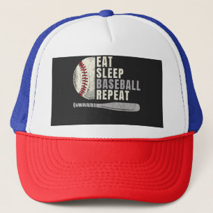 Gorra De Camionero Jugador de béisbol de repetición de sueño con sueñ