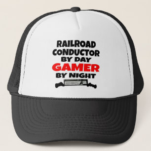 Gorra De Camionero Jugador de Conductor de Ferrocarril