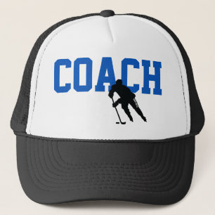 Gorra De Camionero Jugador de entrenador de hockey Blue