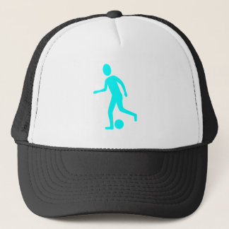 Gorra De Camionero Jugador de fútbol - cian