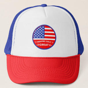 Gorra De Camionero Jugador de Golf Americano Divertido