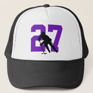 Gorra De Camionero Jugador de hockey personalizado número camionero m