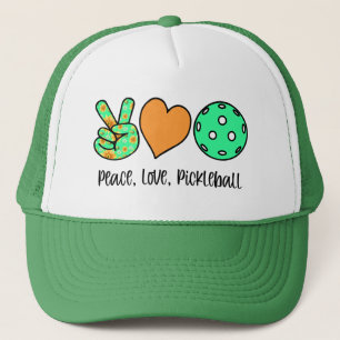 Gorra De Camionero Jugador de pelota de futbol Regalo Paz, Amor, Balo