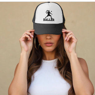 Gorra De Camionero Jugador de Pickleball Texto Personalizado Divertid