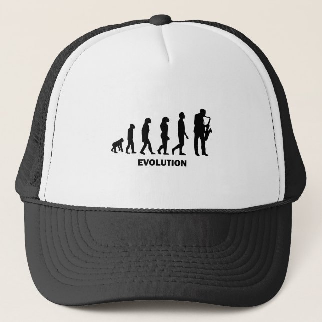 Gorra De Camionero jugador de saxofón divertido (Anverso)