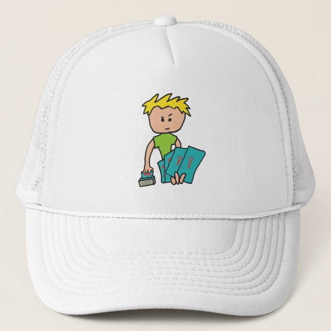 Gorra De Camionero Jugador de tarjetas (Anverso)