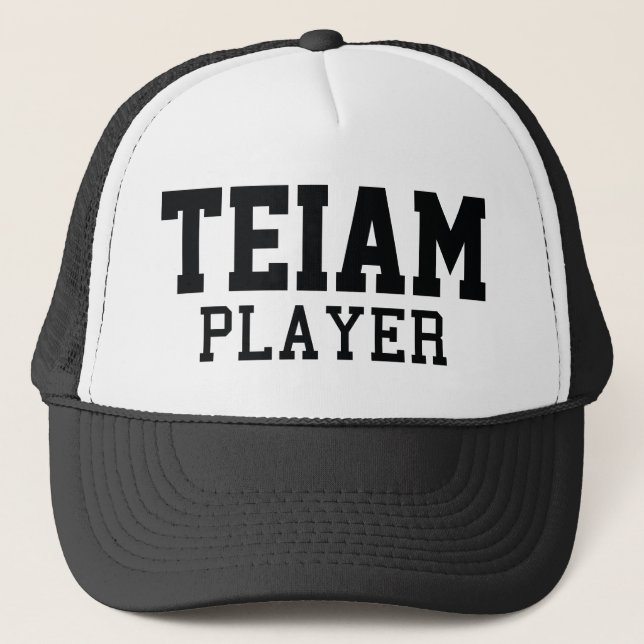 Gorra De Camionero Jugador de Teiam (Anverso)