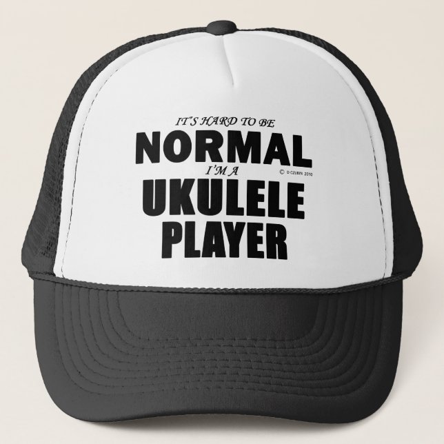 Gorra De Camionero Jugador de Ukulele Normal (Anverso)