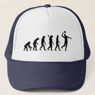 Gorra De Camionero Jugador de voleibol de la evolución