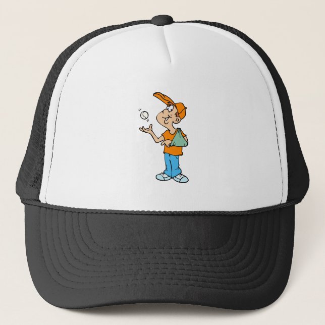 Gorra De Camionero Jugador quebrado del brazo (Anverso)