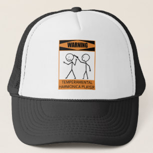 Gorra De Camionero Jugador temperamental amonestador de la armónica
