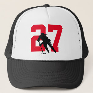 Gorra De Camionero Jugadora de hockey Personalizado femenina número 