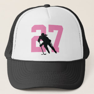 Gorra De Camionero Jugadora de hockey Personalizado femenina número r