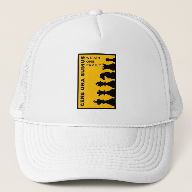 Gorra De Camionero Jugadores De Ajedrez Competitivos (Anverso)