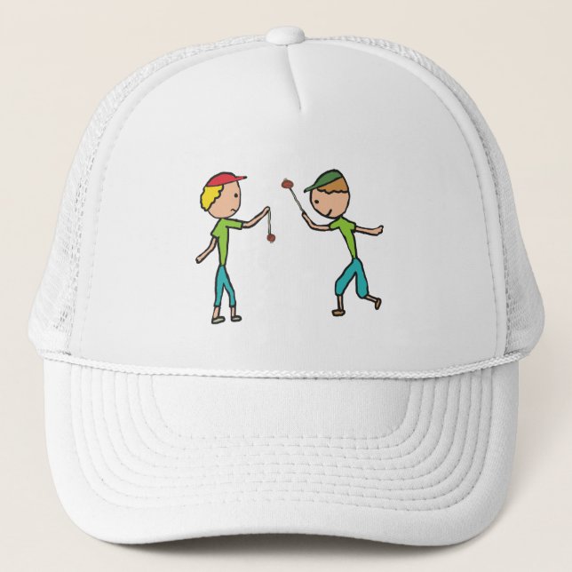 Gorra De Camionero Jugando a los ahorristas (Anverso)