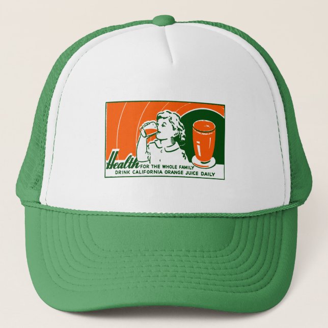 Gorra De Camionero Jugo Naranja de bebida 1925 (Anverso)