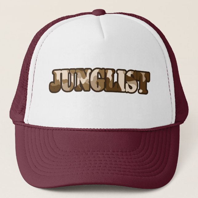 Gorra De Camionero Junglist Camo Brown (Anverso)