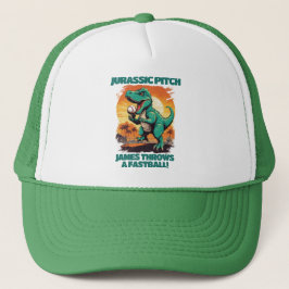 Gorra De Camionero Jurassic Pitch Personalizado Niños Béisbol
