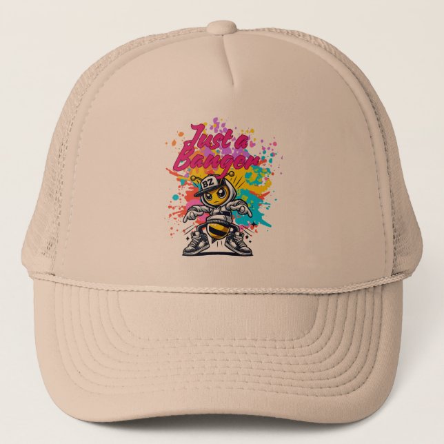 Gorra De Camionero Just a Banger – Stylish Streetwear Design (Anverso)