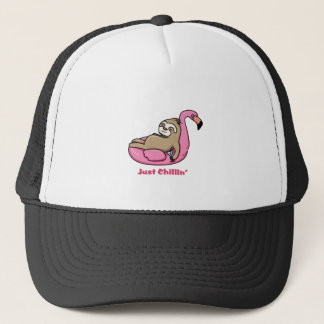 Gorra De Camionero JUST CHILLIN' - Lazy Sloth & Pink Flamingo