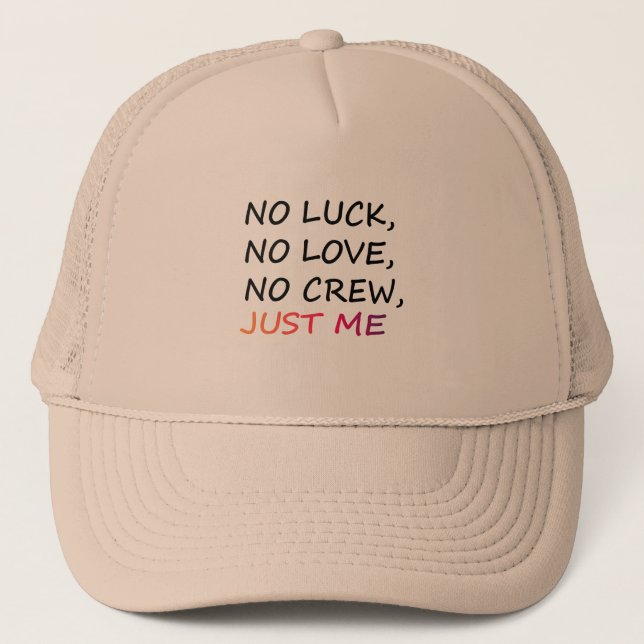 GORRA DE CAMIONERO JUST ME (Anverso)