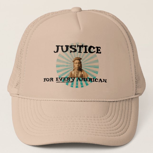 Gorra De Camionero Justicia para TODOS LOS Americanos (Anverso)