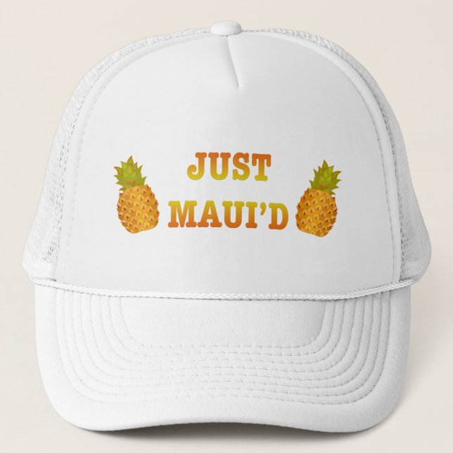 Gorra De Camionero JustMauidPineapple (Anverso)
