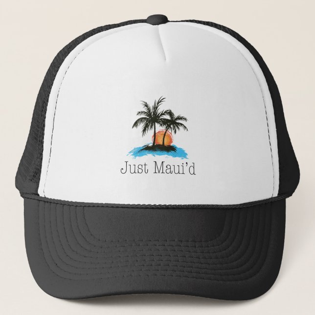 Gorra De Camionero JustMauidTropical apenas Maui'd (Anverso)