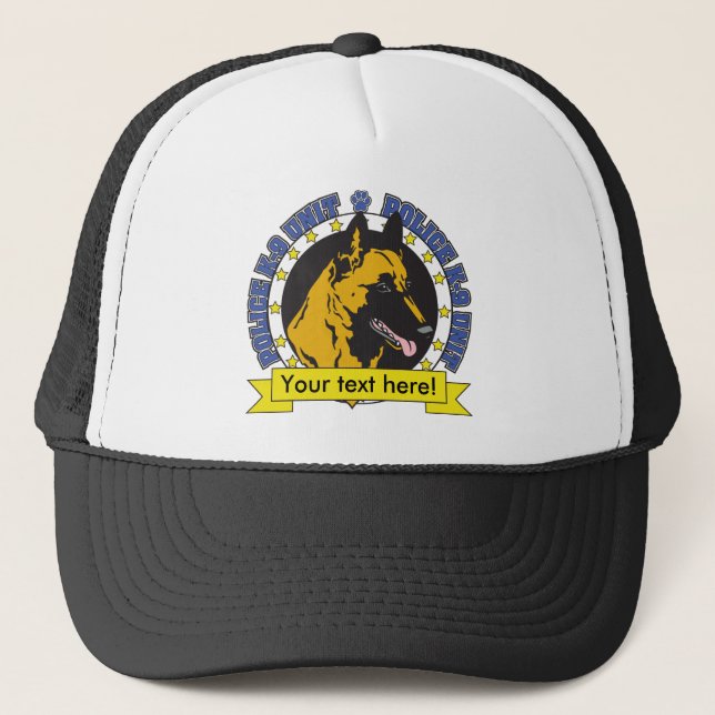 Gorra De Camionero K9 belga Malinois (Anverso)