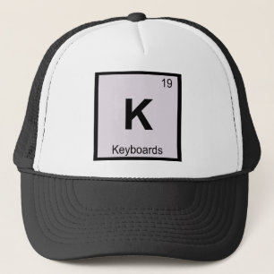 Gorra De Camionero K - Teclados Música Química Tabla Periódica