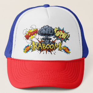 Gorra De Camionero Kaboom Bam Wham Comic Book Baseball Cap