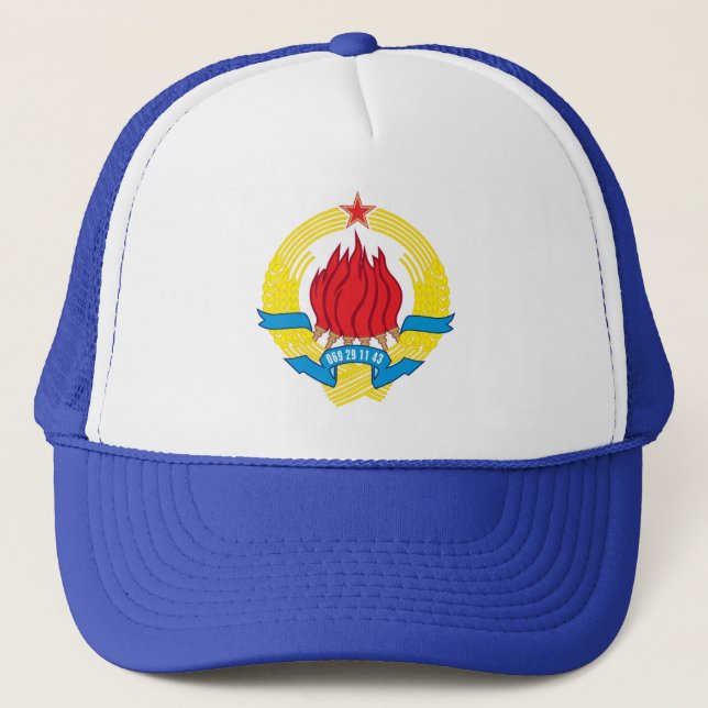 Gorra De Camionero Kacket Grb SFRJ (Anverso)