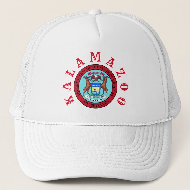 Gorra De Camionero Kalamazoo, Michigan (Anverso)