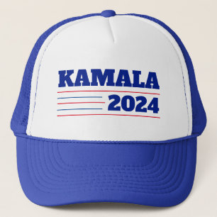 Gorra De Camionero Kamala Harris 2024 Rojo y Azul