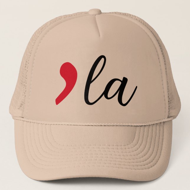 Gorra De Camionero Kamala Harris 2024 Señora Presidenta Comma La (Anverso)