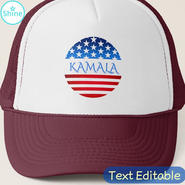 Gorra De Camionero Kamala Harris Bandera de los Estados Unidos Demócr (Subido por el creador)