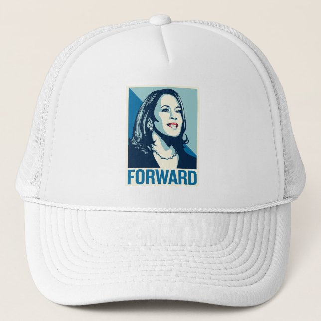 GORRA DE CAMIONERO KAMALA HARRIS FORWARD (Anverso)