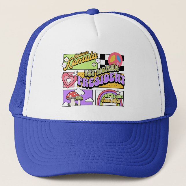 Gorra De Camionero Kamala Harris Primera investidura de presidenta (Anverso)