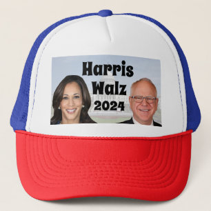 Gorra De Camionero Kamala Harris y Tim Walz 2024