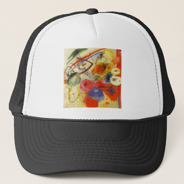 Gorra De Camionero Kandinsky Black Strokes Resumen de pintura (Anverso)