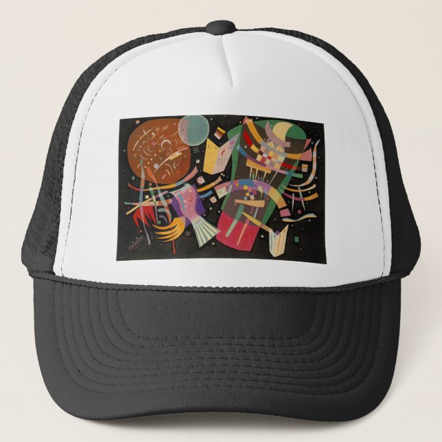 Gorra De Camionero Kandinsky Composition 10 Resumen de pintura (Anverso)