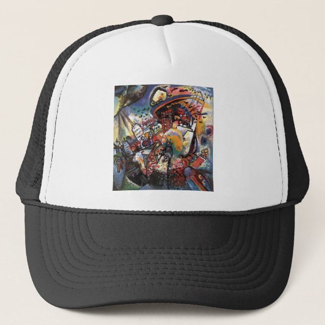 Gorra De Camionero Kandinsky Moscú I Cityscape Resumen Pintura (Anverso)