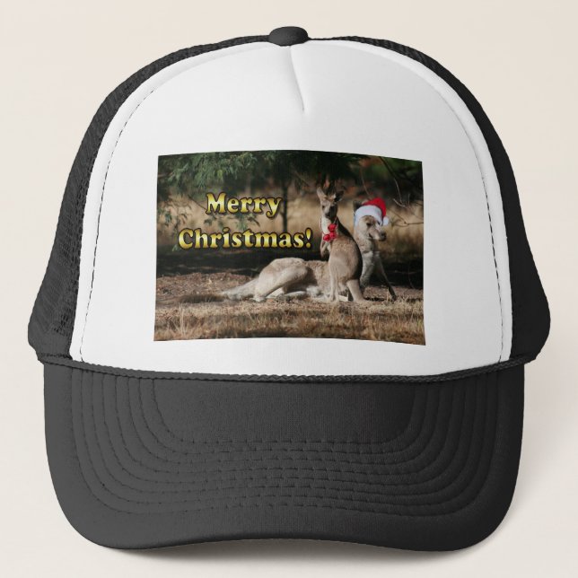 Gorra De Camionero Kangaroos Navidades de estilo australiano (Anverso)