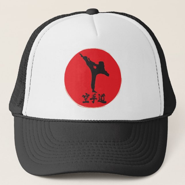 Gorra De Camionero Karate cepillado (Anverso)